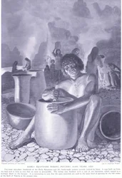 Früher Ägypter beim Töpfern vor 10.000 Jahren, ca. 1920